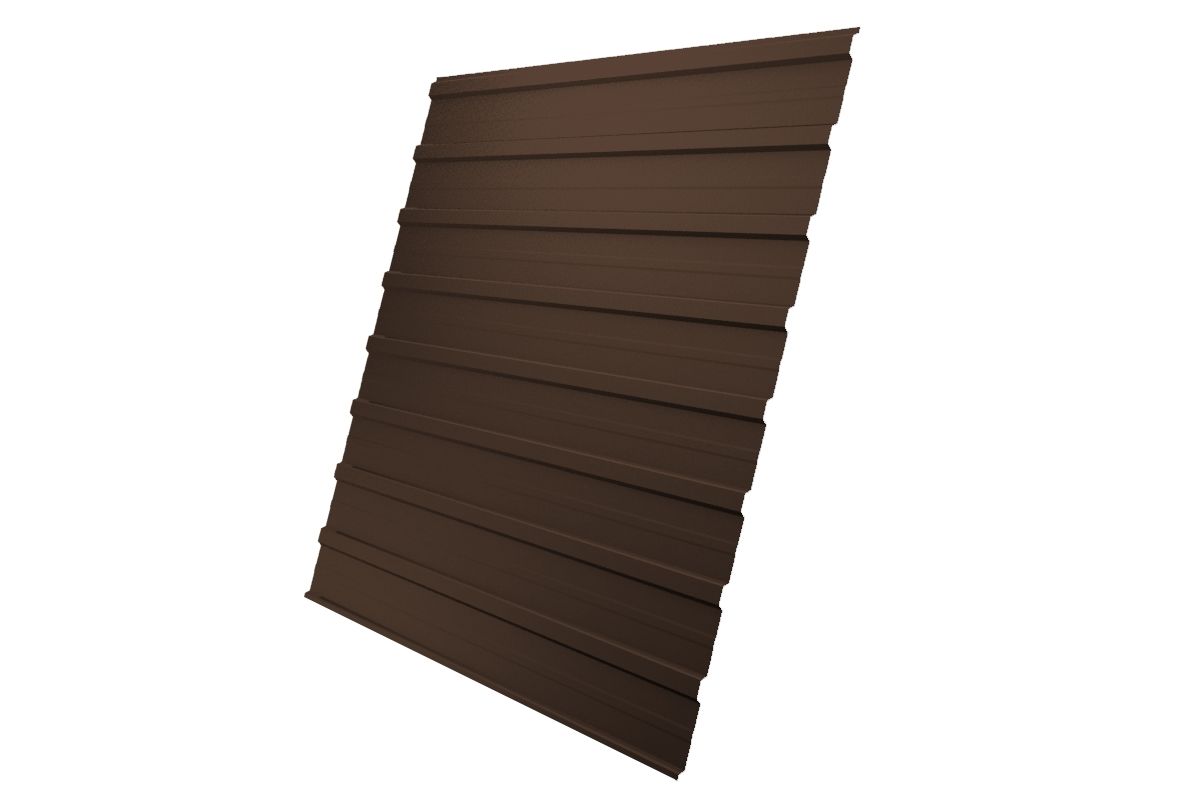 Профнастил С21 RAL 8017 шоколадно-коричневый 0.6 мм