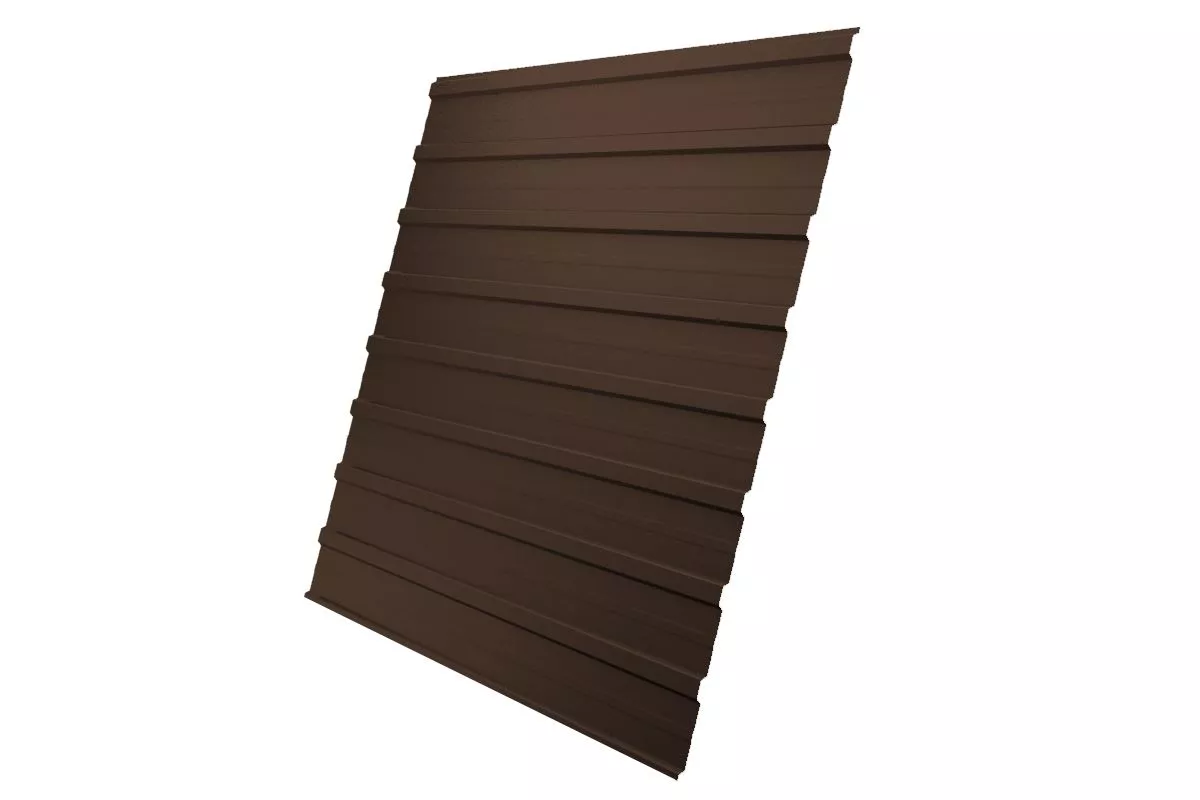 Профнастил НС20 RAL 8017 шоколадно-коричневый эконом