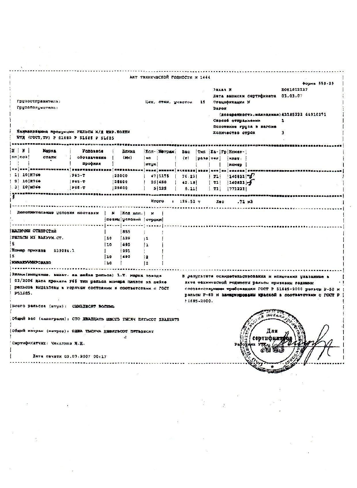 Сертификат на рельсы р 65 (2)