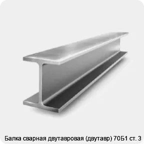 Изображение 2 - Балка сварная двутавровая (двутавр) 70Б1 ст. 3