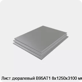Изображение 3 - Лист дюралевый В95АТ1 8х1250х3100 мм