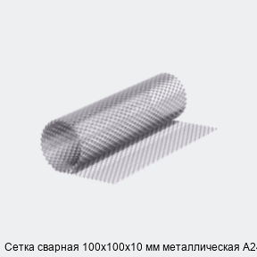 Сетка сварная 100х100х10 мм металлическая А240