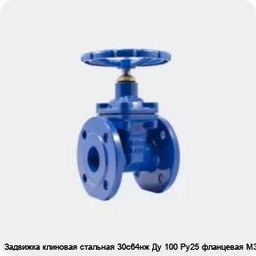 Изображение товара Задвижка клиновая стальная 30с64нж Ду 100 Ру25 фланцевая МЗТА (штука)