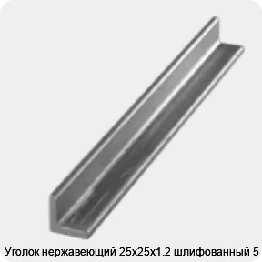 Изображение 3 - Уголок нержавеющий 25х25х1.2 шлифованный 5 м