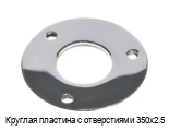 Круглая пластина с отверстиями 350х2.5