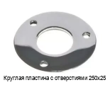Круглая пластина с отверстиями 250х25