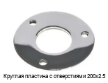 Круглая пластина с отверстиями 200х2.5