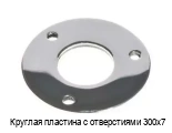 Круглая пластина с отверстиями 300х7