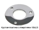 Круглая пластина с отверстиями 100х2.5