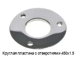 Круглая пластина с отверстиями 450х1.5