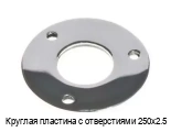 Круглая пластина с отверстиями 250х2.5
