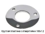 Круглая пластина с отверстиями 100х1.2