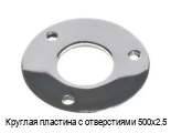 Круглая пластина с отверстиями 500х2.5