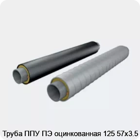 Изображение 2 - Труба ППУ ПЭ оцинкованная 125 57х3.5