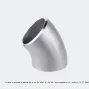 Отвод стальной шовный 90гр оц Дн 60х3.5 (Ду 50) под приварку из труб по ГОСТ 3262-75 КАЗ