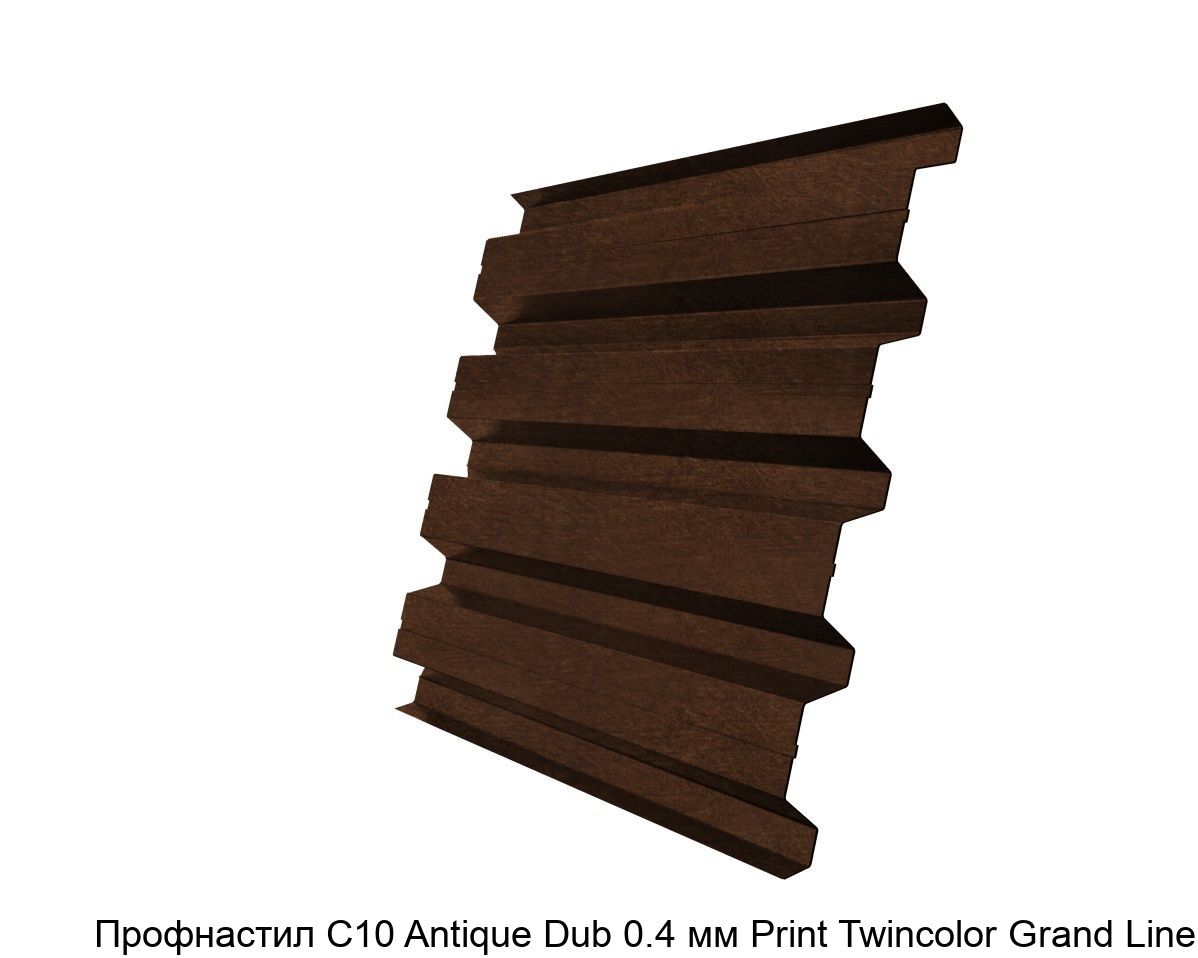 Изображение - Профнастил С10 Antique Dub 0.4 мм Print Twincolor Grand Line