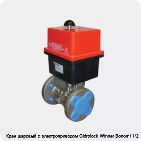 Изображение 3 - Кран шаровый с электроприводом Gidrolock Winner Bonomi 1/2