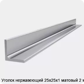 Изображение 4 - Уголок нержавеющий 25х25х1 матовый 2 м