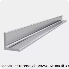 Изображение 4 - Уголок нержавеющий 25х25х2 матовый 3 м