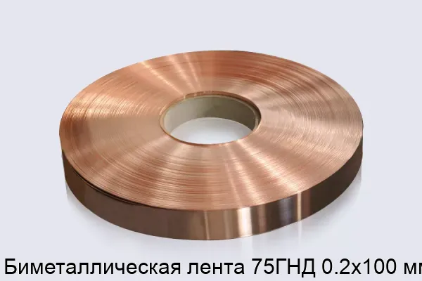 Биметаллическая лента 75ГНД 0.2х100 мм