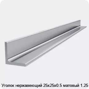 Изображение 4 - Уголок нержавеющий 25х25х0.5 матовый 1.25 м