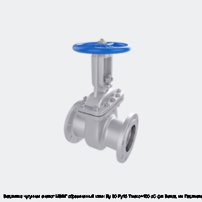 Задвижка чугунная аналог МЗВГ обрезиненный клин Ду 80 Ру16 Тмакс=150 oC фл Завод им Гаджиева