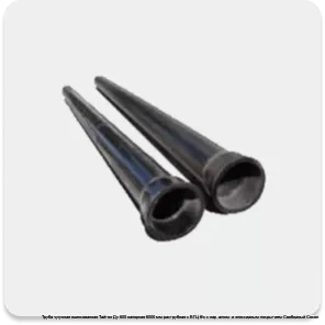 Изображение 2 - Труба чугунная оцинкованная Тайтон Ду 600 напорная 6000 мм раструбная с ВГЦ б/к с нар. алюм. и эпоксидным покрытием Свободный Сокол