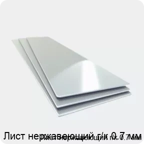 Изображение товара Лист нержавеющий г/к 0.7 мм (тонна)