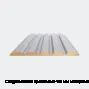 Сэндвич-панели кровельные 150 мм минераловата
