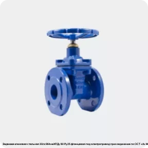 Изображение 4 - Задвижка клиновая стальная 30лс964нжХЛ Ду 80 Ру25 фланцевая под электропривод присоединение по ОСТ «А» МЗТА