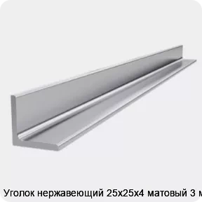 Изображение 4 - Уголок нержавеющий 25х25х4 матовый 3 м