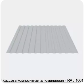 Изображение 3 - Кассета композитная алюминиевая - RAL 1001