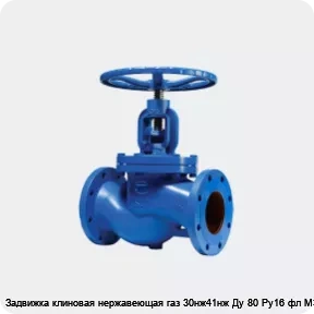 Изображение 2 - Задвижка клиновая нержавеющая газ 30нж41нж Ду 80 Ру16 фл МЗТА