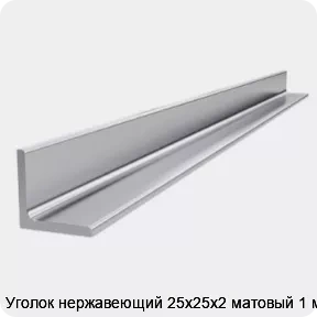 Изображение 4 - Уголок нержавеющий 25х25х2 матовый 1 м