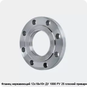 Изображение 4 - Фланец нержавеющий 12х18н10т ДУ 1000 РУ 25 плоский приварной