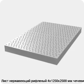 Изображение 3 - Лист нержавеющий рифленый 4х1250х2500 мм чечевица