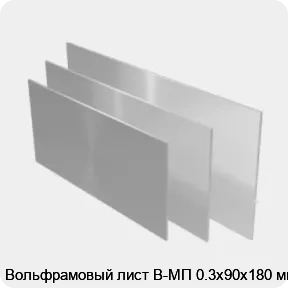 Изображение 2 - Вольфрамовый лист В-МП 0.3х90х180 мм