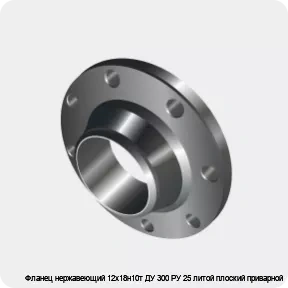 Изображение 3 - Фланец нержавеющий 12х18н10т ДУ 300 РУ 25 литой плоский приварной