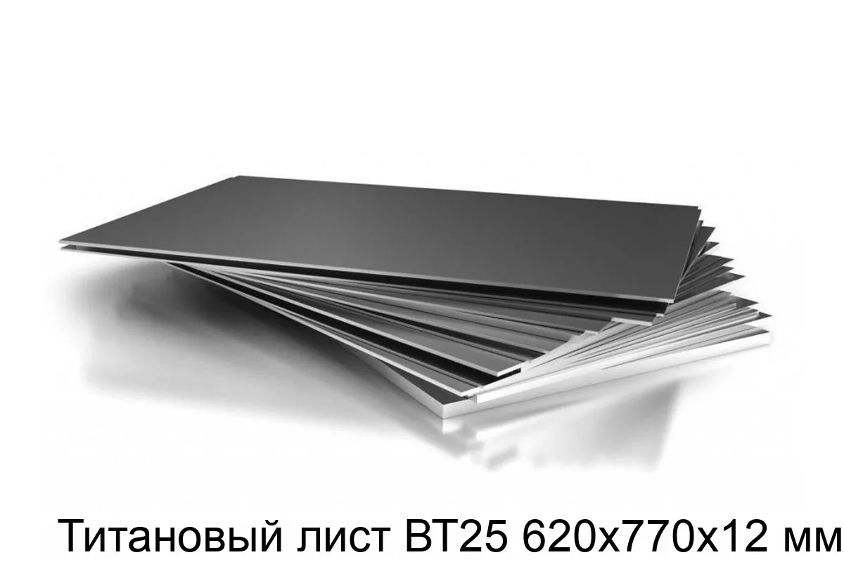 Изображение товара Титановый лист ВТ25 620х770х12 мм (кг)