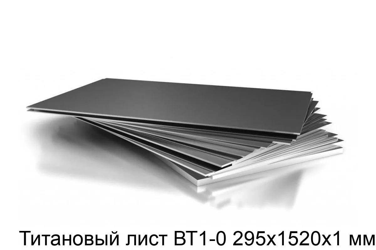 Изображение товара Титановый лист ВТ1-0 295х1520х1 мм (кг)