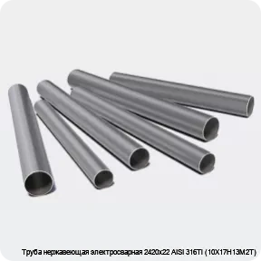 Изображение 3 - Труба нержавеющая электросварная 2420х22 AISI 316Ti (10Х17Н13М2Т)