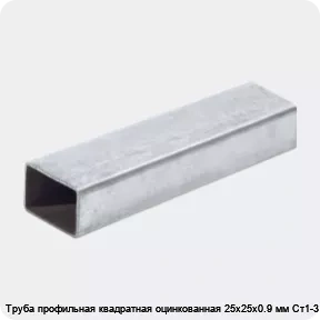 Изображение 2 - Труба профильная квадратная оцинкованная 25х25х0.9 мм Ст1-3