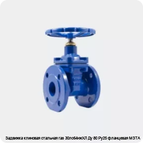 Изображение 4 - Задвижка клиновая стальная газ 30лс64нжХЛ Ду 80 Ру25 фланцевая МЗТА