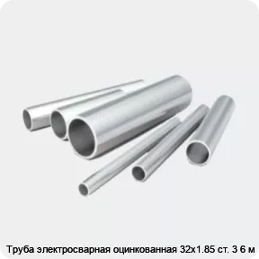 Изображение 2 - Труба электросварная оцинкованная 32х1.85 ст. 3 6 м