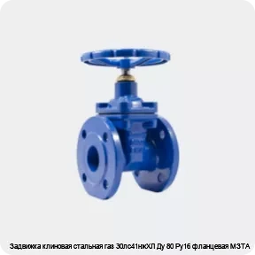 Изображение 4 - Задвижка клиновая стальная газ 30лс41нжХЛ Ду 80 Ру16 фланцевая МЗТА