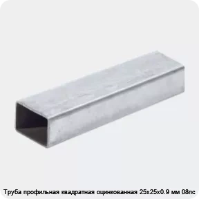 Изображение 2 - Труба профильная квадратная оцинкованная 25х25х0.9 мм 08пс