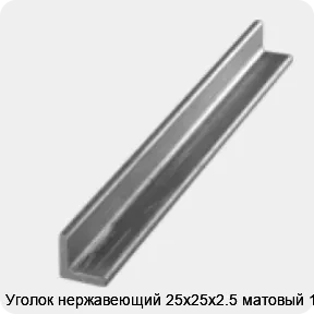 Изображение 3 - Уголок нержавеющий 25х25х2.5 матовый 1 м