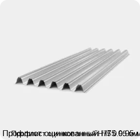 Изображение товара Профлист оцинкованный Н75 0.95 мм (м2)