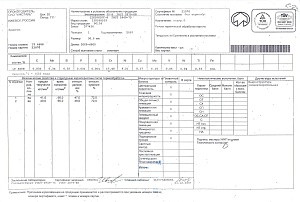 Сертификат на шестигранник стальной нержавеющий размера 30 (3.1)