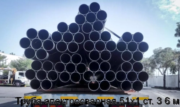 Изображение товара Электросварная труба 51х1 Сталь Ст1-3 6 м для строительства и коммуникаций Изображение товара Электросварная труба 51х1 Сталь Ст1-3 6 м для строительства и коммуникаций